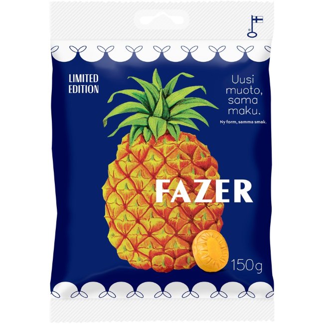 Ананасовые леденцы Fazer 150 гр Ананасовые леденцы Fazer 150 гр