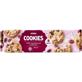 Печенье с клюквой и белым шоколадом Coop, 150 гр Печенье с клюквой и белым шоколадом Coop, 150 гр