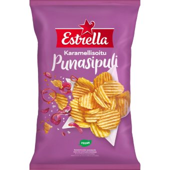 Чипсы с карамелизованным красным луком Estrella 275 гр