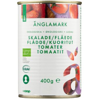 Очистенные помидоры Änglamark органические 400 гр