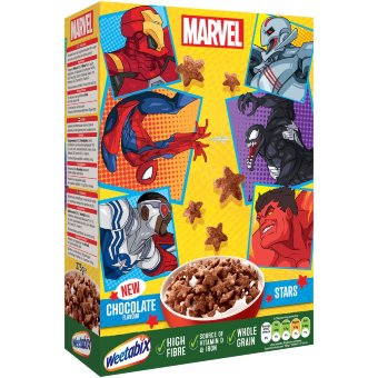 Шоколадные хлопья в форме звезд Weetabix Disney 375 гр Шоколадные хлопья в форме звезд Weetabix Disney 375 гр