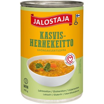 Овощной гороховый суп Jalostaja 435 гр Овощной гороховый суп Jalostaja 435 гр