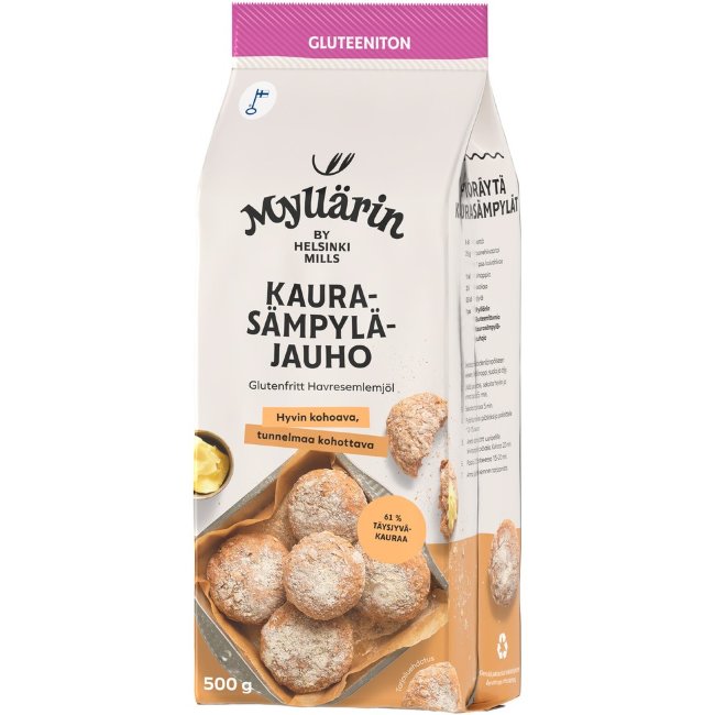 Безглютеновая овсяная мука Myllärin 500 гр