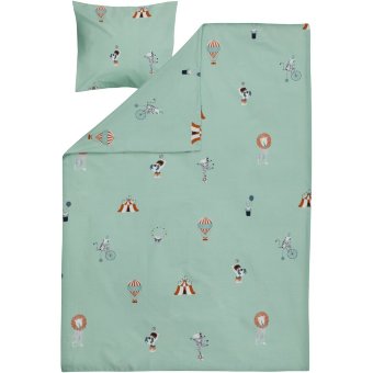 Комплект детского постельного белья Ciraf Sirkus 85x125 см, зеленый