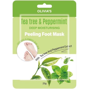 Скрабирующая маска для ног Olivia's с маслом чайного дерева и мятой Скрабирующая маска для ног Olivia's с маслом чайного дерева и мятой