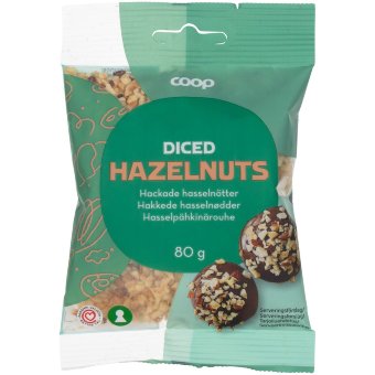 Фундук крошка для выпечки обжаренный Coop 80 гр Фундук крошка для выпечки обжаренный Coop 80 гр