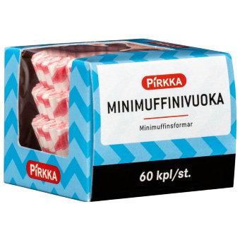 Форма для выпекания кексов Pirkka Mini 60 шт Форма для выпекания кексов Pirkka Mini 60 шт