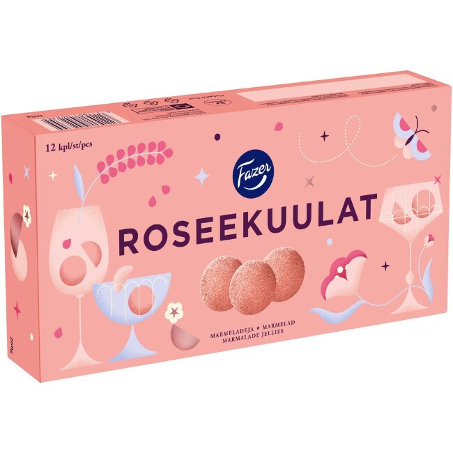Мармеладные шарики Fazer Roseekuulat 260 гр Мармеладные шарики Fazer Roseekuulat 260 гр