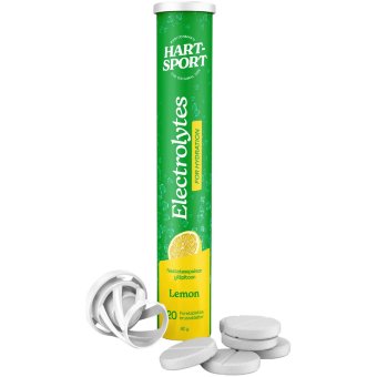 Шипучие таблетки с электролитами Hart-Sport со вкусом лимона 20 шт