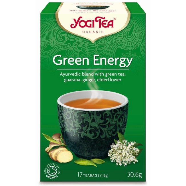 Зеленый чай YogiTea энергетический luomu 17пак