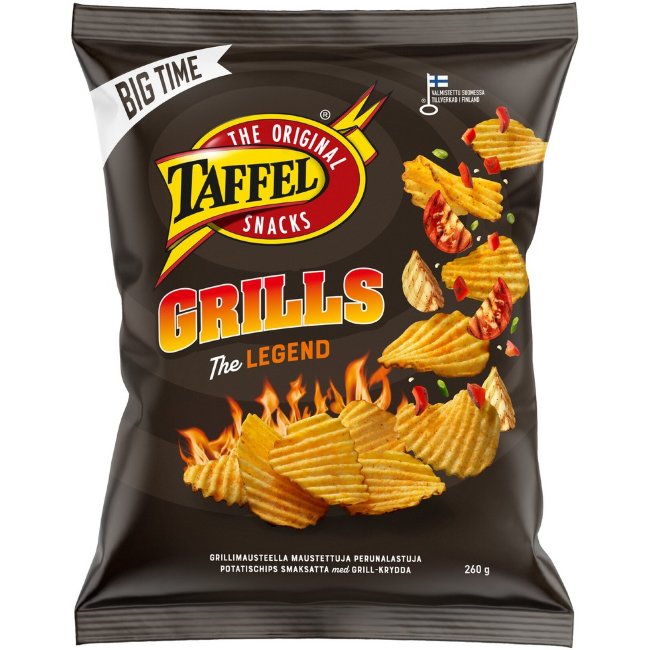Чипсы Taffel Grills с приправой для барбекю 260 гр