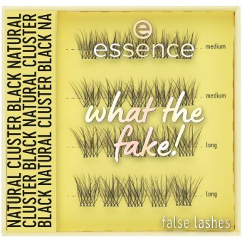 Накладные ресницы essence what the fake! false lashes 06 natural cluster black 1 г