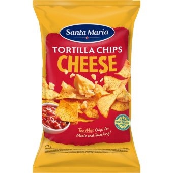 Кукурузные чипсы в сырном вкусе Santa Maria Tortilla Chips 475 гр Кукурузные чипсы в сырном вкусе Santa Maria Tortilla Chips 475 гр