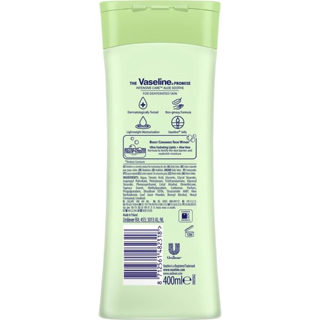 Увлажняющий крем для тела Vaseline Essential Care Aloe Soothe 400 мл