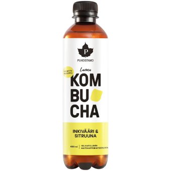 Кисло-сладкий напиток Kombucha Puhdistamo с имбирём и лимоном 400 мл