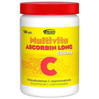 Витамин С длительного действия Multivita Ascorbin Long 500 мг аскорбиновая кислота 100 табл Витамин С длительного действия Multivita Ascorbin Long 500 мг аскорбиновая кислота 100 табл