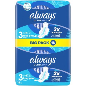 Прокладки гигиенические Always Ultra Night3 8h 18 шт Прокладки гигиенические Always Ultra Night3 8h 18 шт