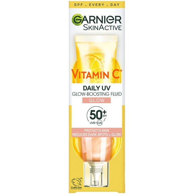 Увлажняющий солнцезащитный крем с витамином C* Garnier Sheer Glow SPF50 для пигментированной кожи 40 мл