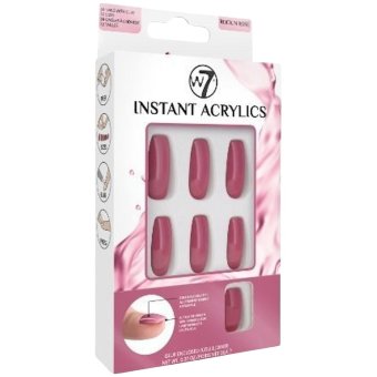 Акрил для ногтей W7 Instant acrylics Rock N Rose, насыщенный глубокий красный цвет Акрил для ногтей W7 Instant acrylics Rock N Rose, насыщенный глубокий красный цвет