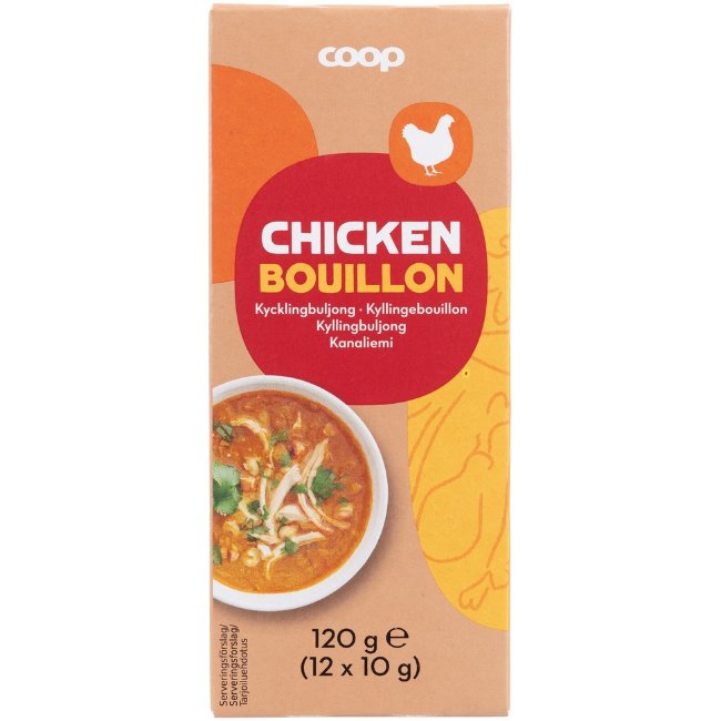 Кубики бульонные куриные Coop 120 гр