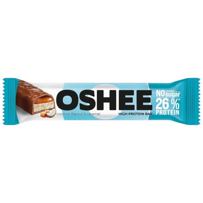 Протеиновый батончик OSHEE с кокосом и карамелью 48 гр Протеиновый батончик OSHEE с кокосом и карамелью 48 гр