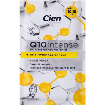 Маска для лица антивозрастная Cien Q10 2 шт Маска для лица антивозрастная Cien Q10 2 шт