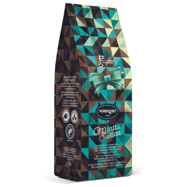 Чай чёрный заварной Nordqvist с мятой и шоколадом 80 гр Чай чёрный заварной Nordqvist с мятой и шоколадом 80 гр