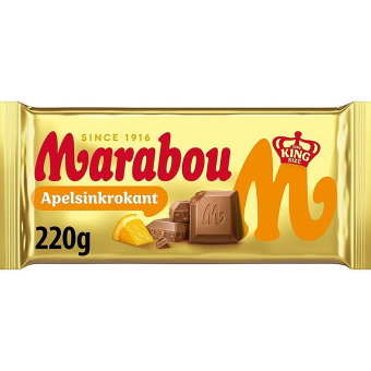 Шоколад Marabou King Size Apelsinkrokant (апельсин) 220 гр