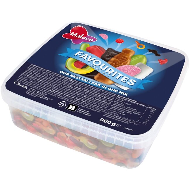 Смесь конфет Malaco Favourites 900 гр Смесь конфет Malaco Favourites 900 гр