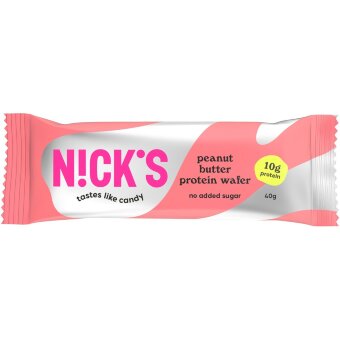 Протеиновый вафельный батончик с арахисовым маслом Nick's 40 гр без глютена