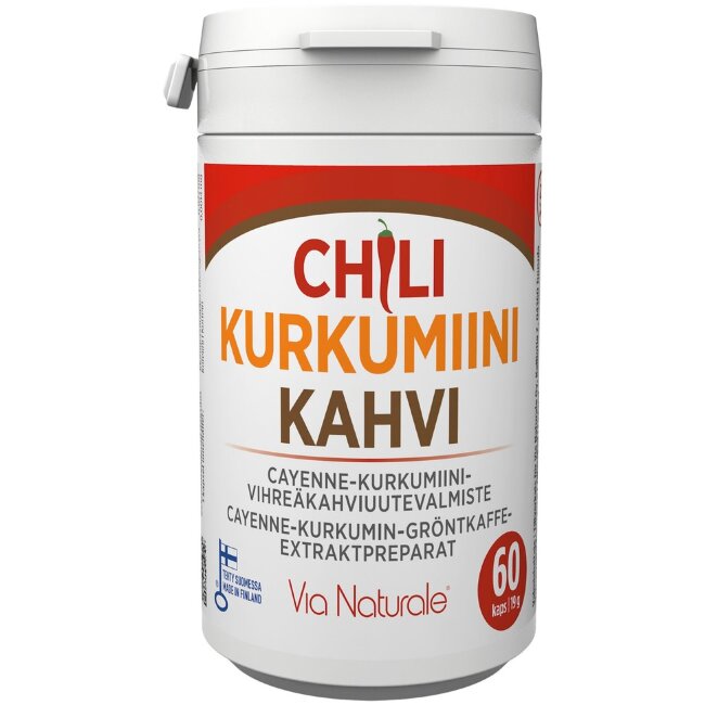 Капсулы Chili-Kurkumiini-Kahvi 60 шт Via Naturale