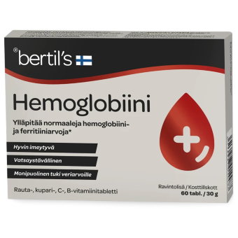 Препарат для поднятия гемоглобина Bertil's 60 табл Препарат для поднятия гемоглобина Bertil's 60 табл