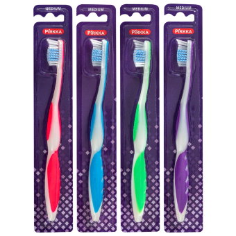 Зубная щетка Pirkka средней жесткости 1шт/уп Зубная щетка Pirkka средней жесткости 1шт/уп