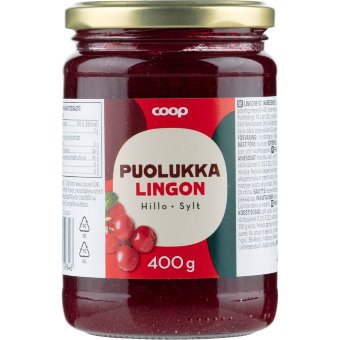 Брусничное варенье Coop 400 гр Брусничное варенье Coop 400 гр