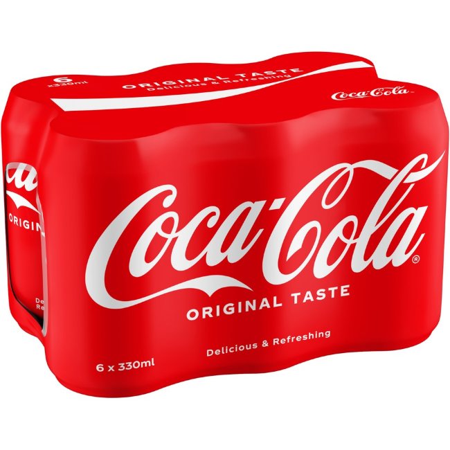 Газированный напиток Coca-Cola Original (уп 6 шт) 0,33 л