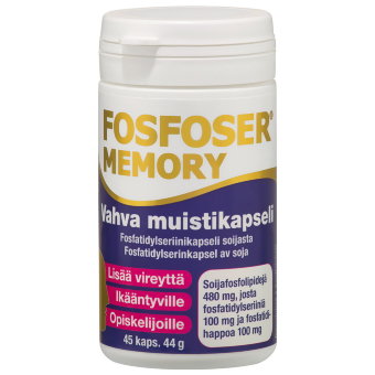 Витамины для улучшения работы мозга Fosfoser Memory Hankintatukku 45 капс Витамины для улучшения работы мозга Fosfoser Memory Hankintatukku 45 капс