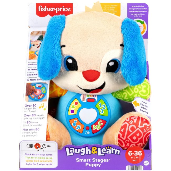 Обучающая мягкая игрушка Fisher-Price Laugh & Learn Smart Stages Puppy