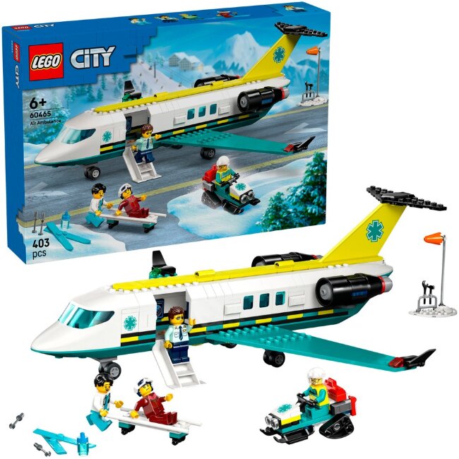 Игрушечный самолет скорой помощи LEGO® City Big Vehicles 60465