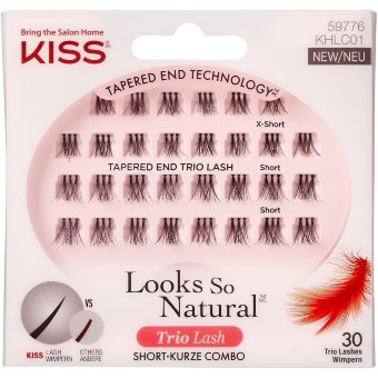 Трио натуральных пучков ресниц Kiss 30 шт Трио натуральных пучков ресниц Kiss 30 шт