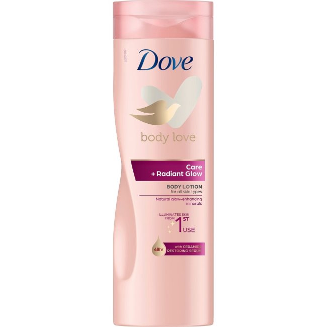 Увлажняющий крем для тела Dove Care + Radiant Glow 400 мл Увлажняющий крем для тела Dove Care + Radiant Glow 400 мл
