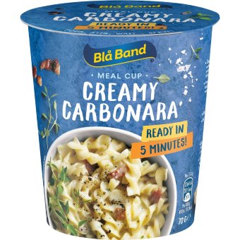 Паста Сливочная карбонара Blå Band Meal Cup Creamy Carbonara 70 гр Паста Сливочная карбонара Blå Band Meal Cup Creamy Carbonara 70 гр