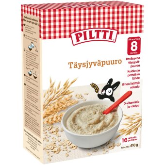 Цельнозерновая каша Piltti 410 гр 8 мес