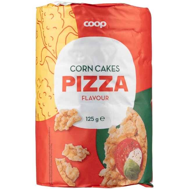 Кукурузные галеты для пиццы Coop 125 гр
