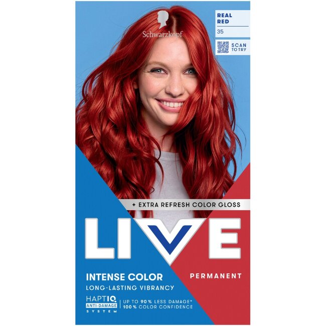 Стойкая краска для волос Schwarzkopf LIVE 35 Real Red Стойкая краска для волос Schwarzkopf LIVE 35 Real Red