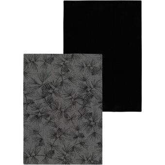 Кухонное полотенце House Pines 50 x 70 см черно-белое (уп 2 шт)