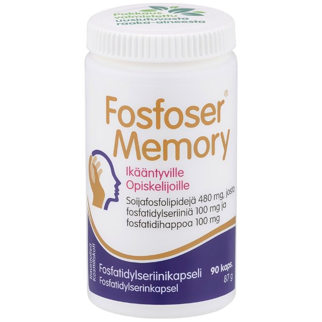 Витамины для улучшения работы мозга Fosfoser Memory 90 капс Hankintatukku