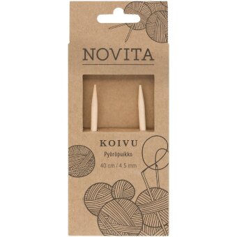 Круговые спицы Novita 40 см береза 4.5 мм