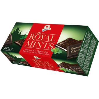 Шоколадные плитки Halloren Royal Mints с мятной начинкой 200 гр Шоколадные плитки Halloren Royal Mints с мятной начинкой 200 гр