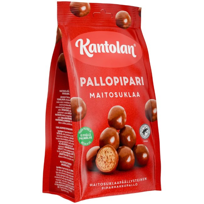 Рождественские имбирные шарики в молочном шоколаде Kantolan Pallo Pipari 150 гр Рождественские имбирные шарики в молочном шоколаде Kantolan Pallo Pipari 150 гр