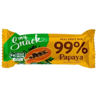 Батончик MySnack 99% папайи 30 гр